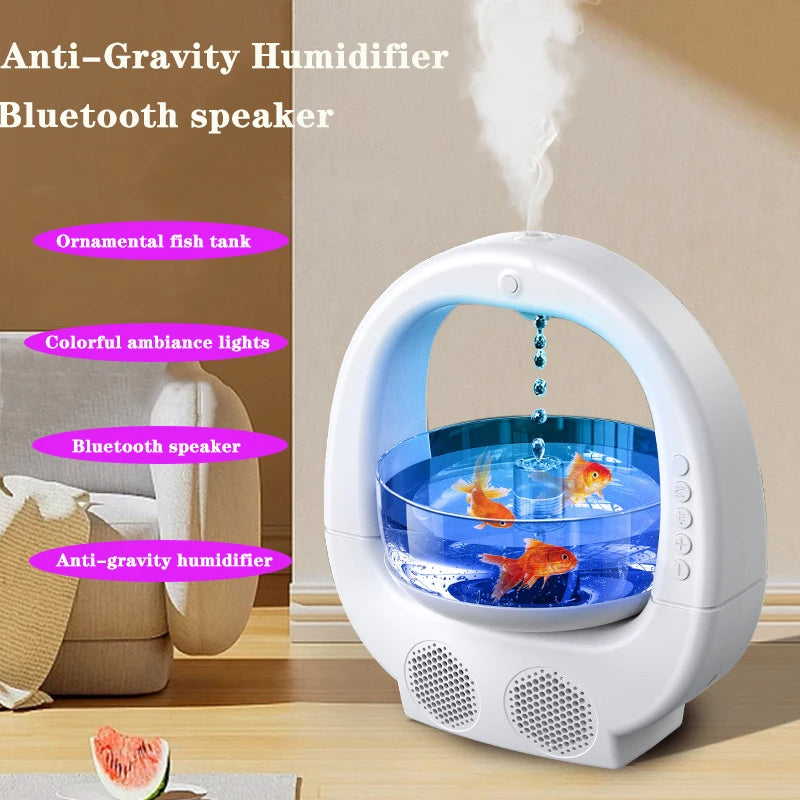 3 In 1 Anti-gravity Humidifier With Bluetooth Speaker - My Store