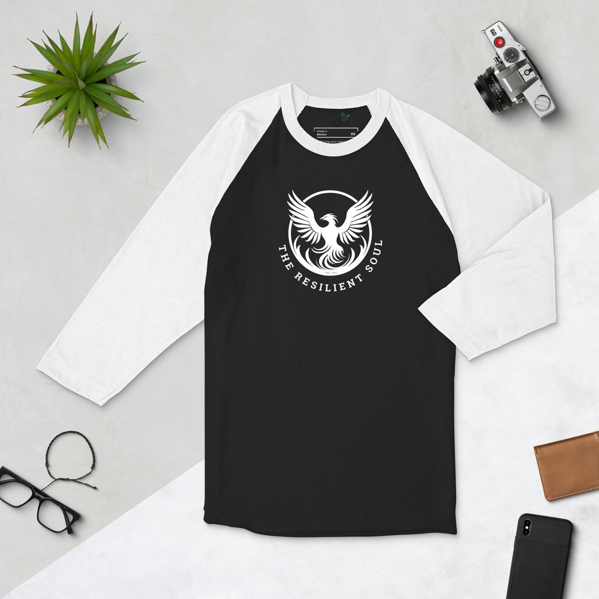 The Resilient Soul 3/4 sleeve raglan shirt - My Store