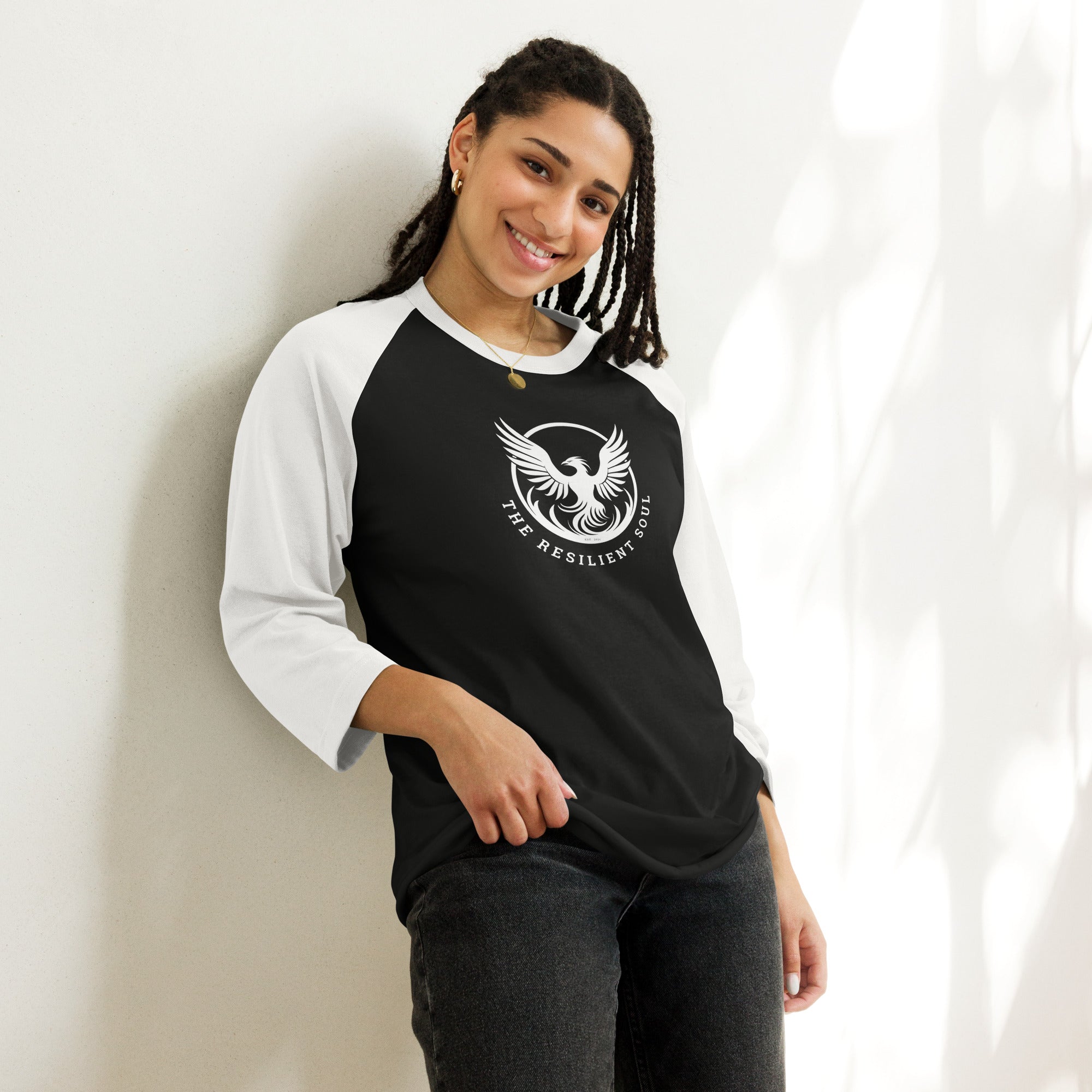 The Resilient Soul 3/4 sleeve raglan shirt - My Store