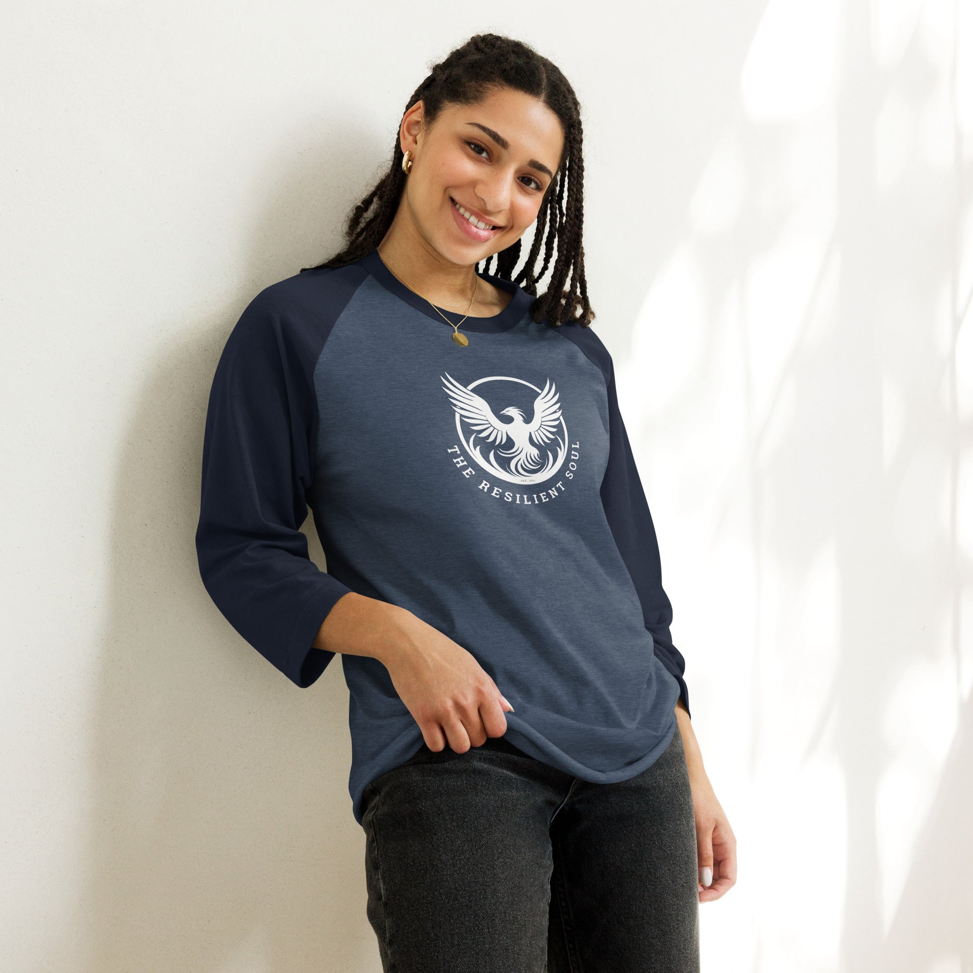 The Resilient Soul 3/4 sleeve raglan shirt - My Store