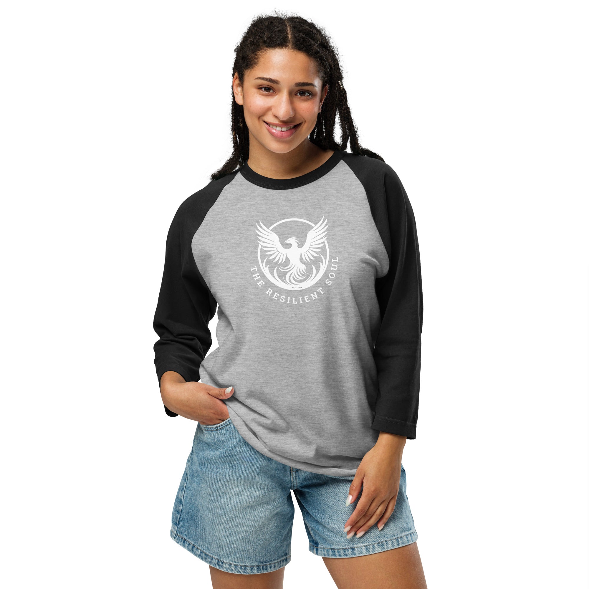 The Resilient Soul 3/4 sleeve raglan shirt - My Store