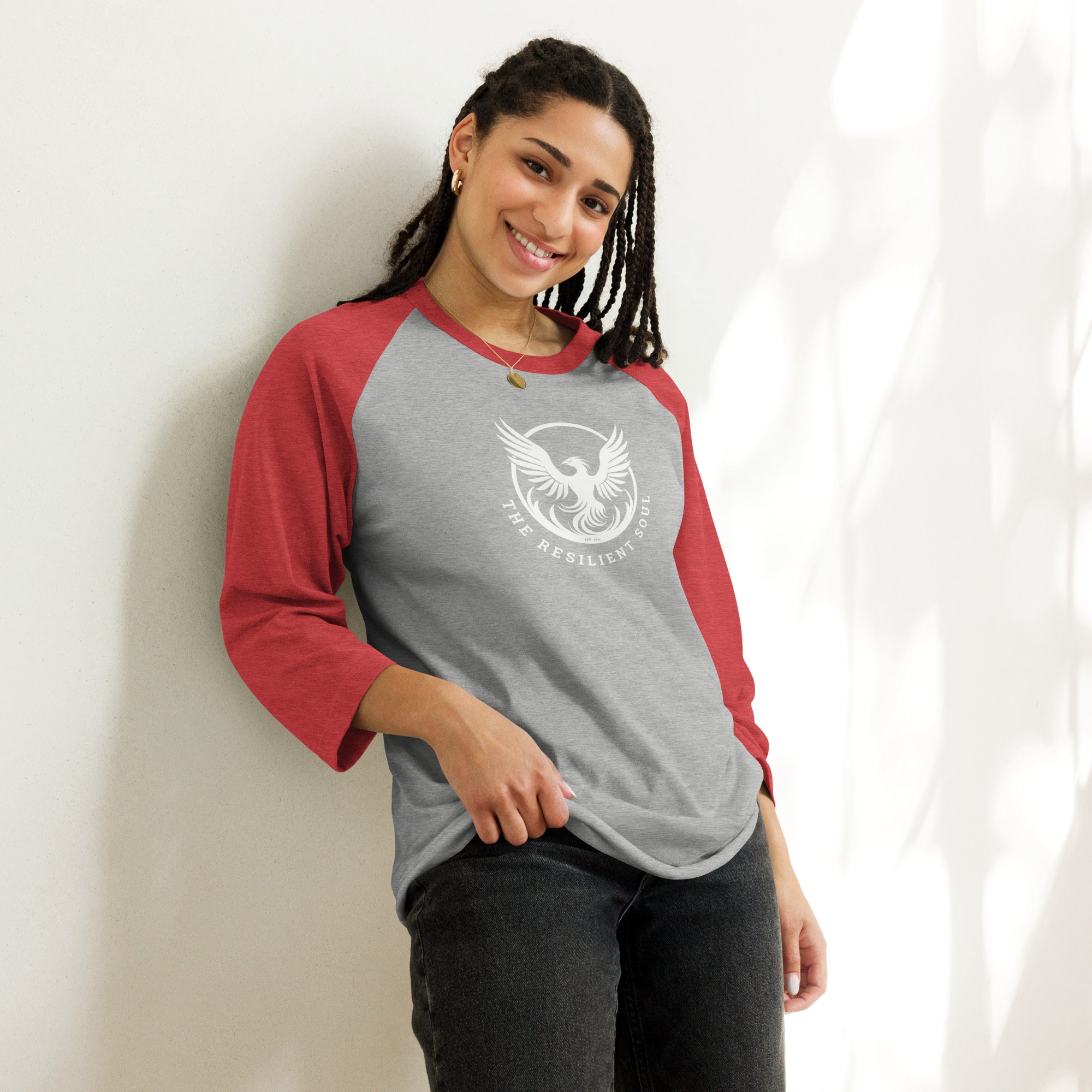The Resilient Soul 3/4 sleeve raglan shirt - My Store