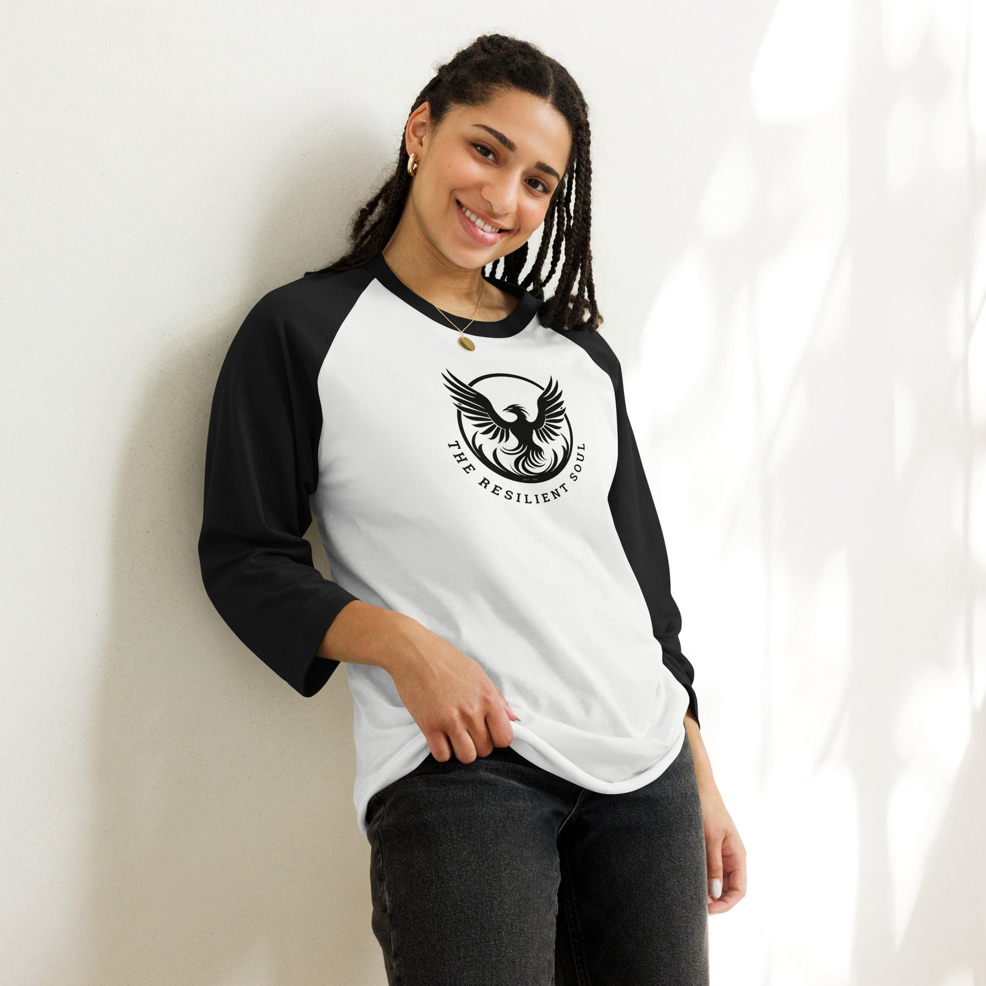 The Resilient Soul 3/4 sleeve raglan shirt - My Store