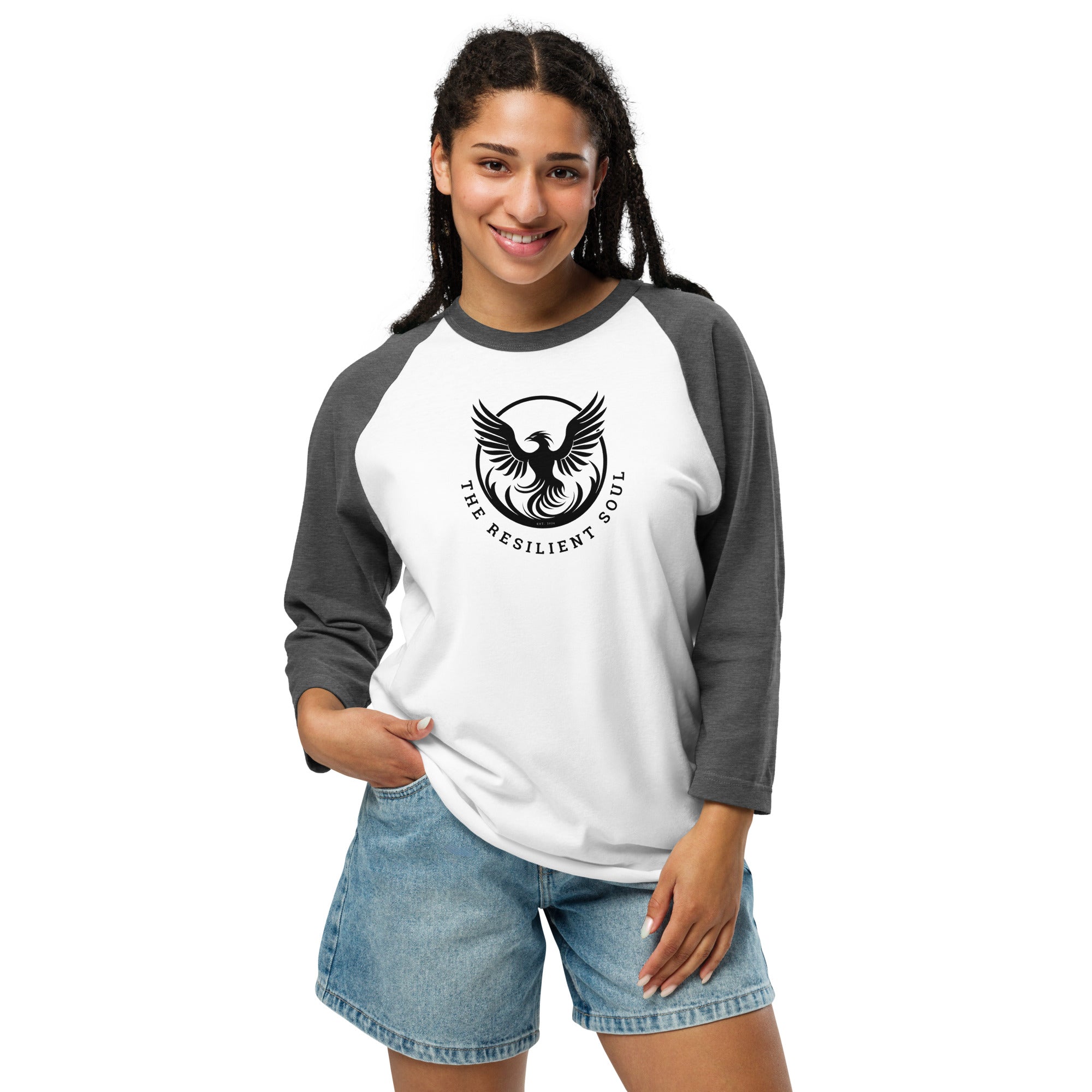 The Resilient Soul 3/4 sleeve raglan shirt - My Store