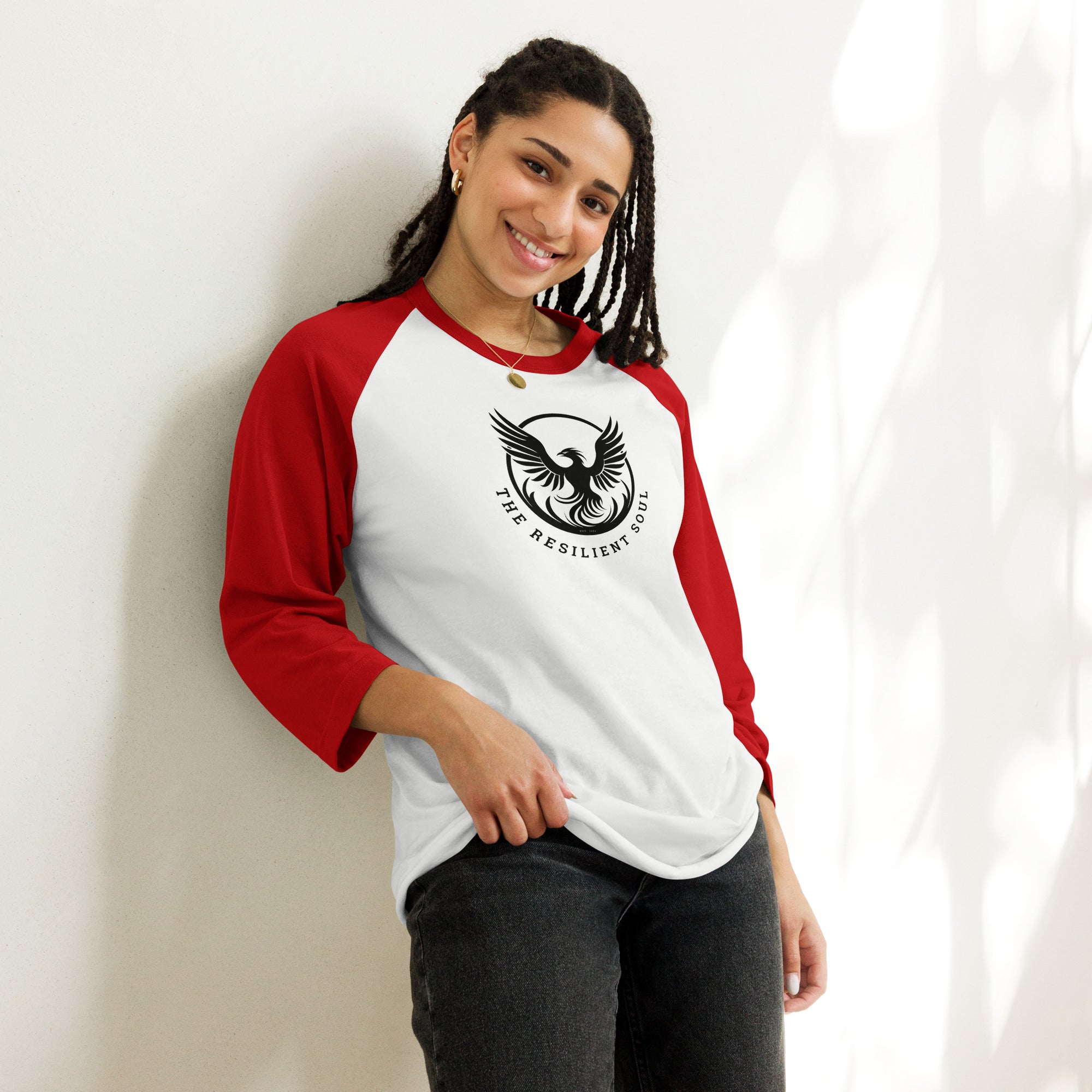 The Resilient Soul 3/4 sleeve raglan shirt - My Store