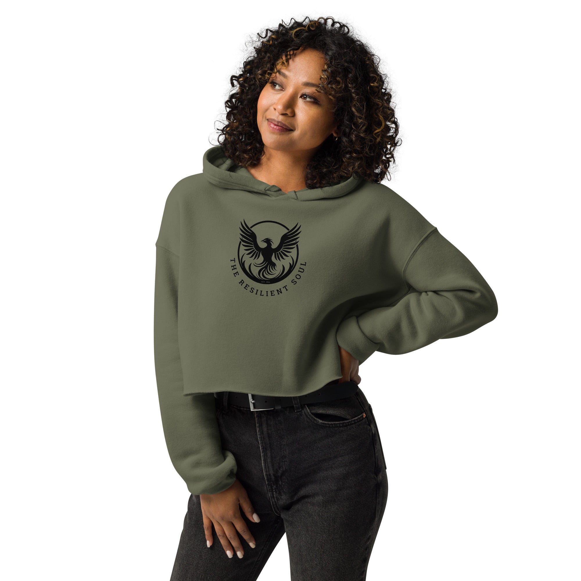 The Resilient Soul Crop Hoodie - My Store