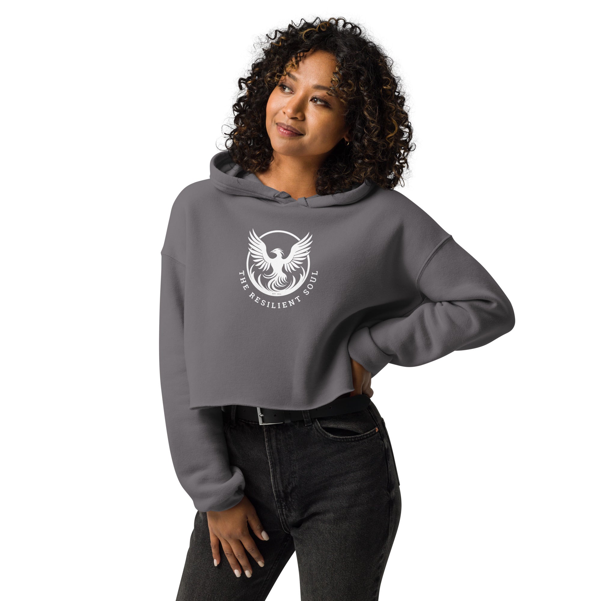 The Resilient Soul Crop Hoodie - My Store