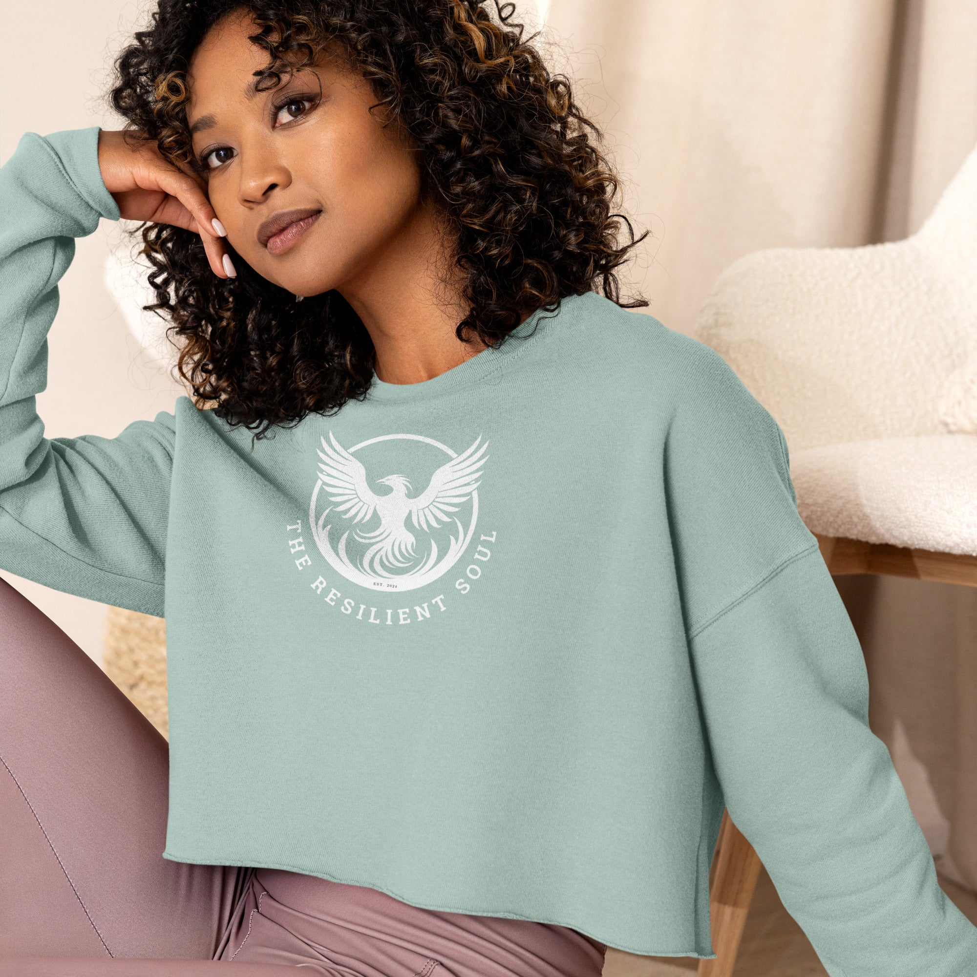 The Resilient Soul Crop Sweatshirt - My Store